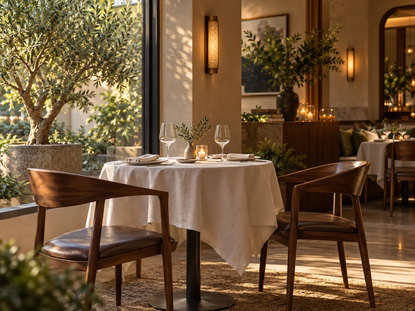 A thoughtfully prepared table in a welcoming restaurant
